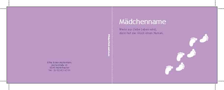 Danke zur Geburt Mädchen 2