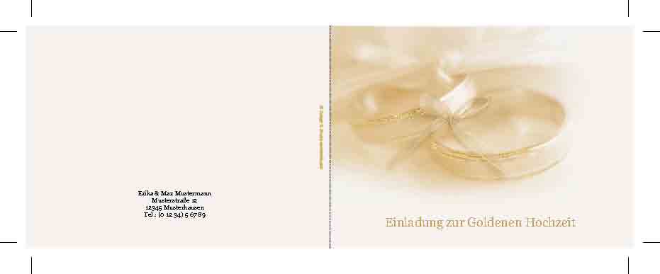 Einladung zur Goldenen Hochzeit 1
