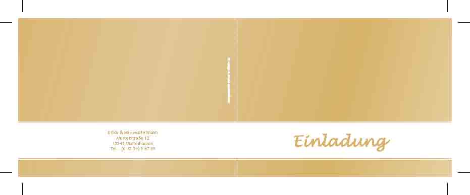 Einladung zur Goldenen Hochzeit 2