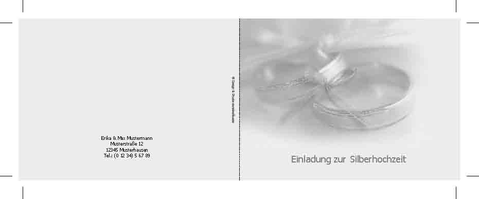 Einladung zur Silberhochzeit 1
