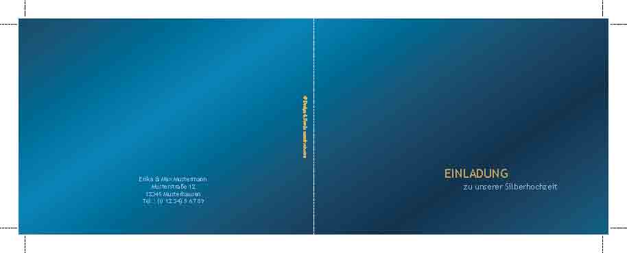 Einladung zur Silberhochzeit 2